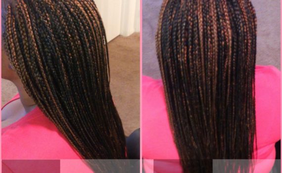 Individual Braids (mid-back length) - Colors 1B and 30