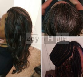 Part Weave and Part Micro-Braids with Brazilian Body Wave Las Vegas Nevada