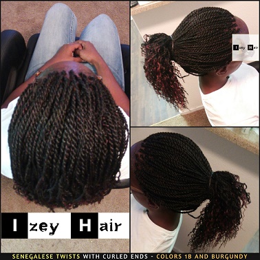 Burgundy Senegalese Twist Braids 30 Stands Braid Synthetic Hair Extensions  For Black Women From Eco_hair, $7.01