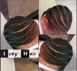 Feedin Cornrows - Color 1B - Izey Hair
