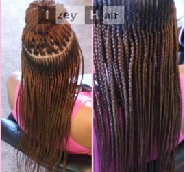 Feed-in Cornrows - French Braids. Color 30. Izey Hair