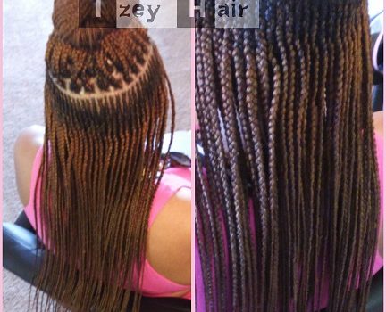 Feed-in Cornrows - French Braids. Color 30. Izey Hair