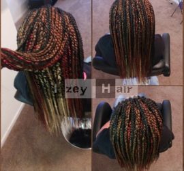 Fire Colored Individual Box Braids - Izey Hair