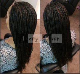 Long Individual (Small Box) Braids - Colors 1B and 30 - Izey Hair
