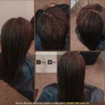 Micro-Braids (Micros) with a side part. Colors 99J and 30 - Izey Hair