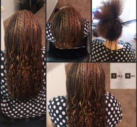 Microbraids for Long Hair - Colors 4, 30 and 27 - Izey Hair