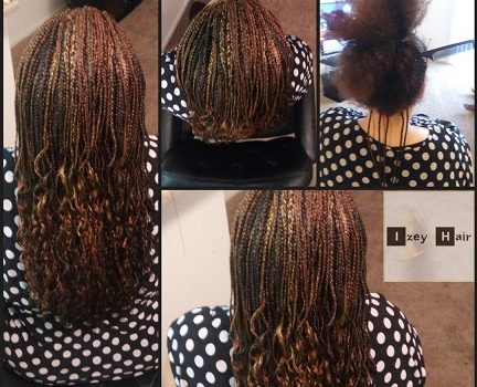 Microbraids for Long Hair - Colors 4, 30 and 27 - Izey Hair