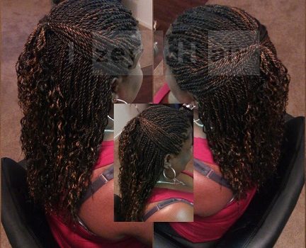 Senegalese Twists with Curled Ends - Colors 2 (Dark Brown) and 30 - Izey Hair