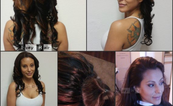 Full Sew-in Weave with Partially Dyed Brazilian Body Wave Hair (16- 20- 20-)