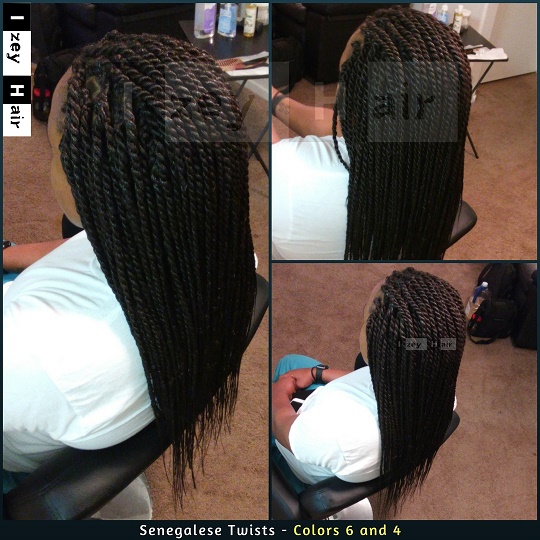 Senegalese Twist - Colors 6 and 4 - Izey Hair - Las Vegas, NV