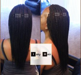 Small Senegalese Twists - Colors 99J (Dark Auburn) and 1B (Off-black)
