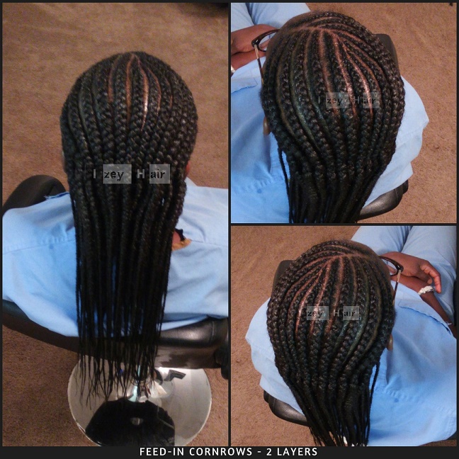 jumbo 2 layer feed in braids