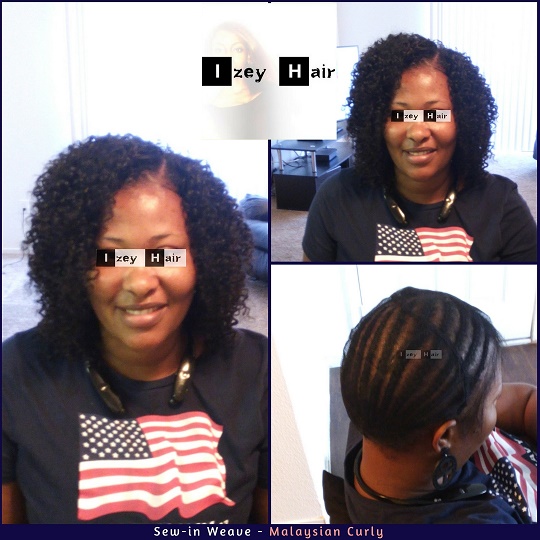 Sew-in Weave - Malaysian Curly - 3 Hair Bundles -IzeyHair - Las Vegas, NV