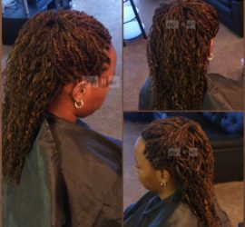 Curly Senegalese Twists - Colors 33 and 30 - Izey Hair - Las Vegas, NV