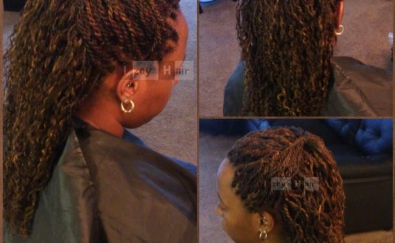 Curly Senegalese Twists - Colors 33 and 30 - Izey Hair - Las Vegas, NV