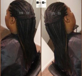 Individual Braids - Colors 30 (Medium Auburn) and 1B (Off-Black) - Izey Hair - Las Vegas, NV