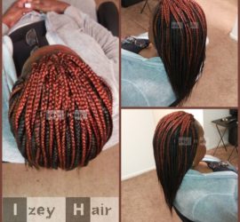 Individual Braids - Colors 350 and 2 - Izey Hair - Las Vegas, NV