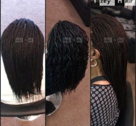 Senegalese Twist Color 2 (Brown) Color 1 (Jet Black) and Dark Purple Color 99J (Dark Auburn)