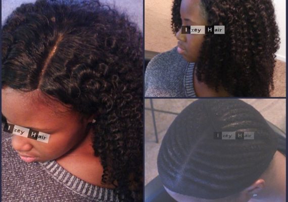 Sew-in Weave - Brazilian Kinky Curls With Lace Closure (Natural Black)