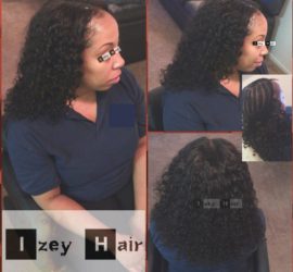 Sew-in Weave Curls (Natural Black Unprocessed Hair) - Izey Hair - Las Vegas Nevada