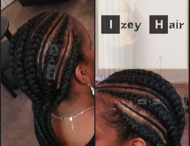 Simple and Convenient Feed-in Braids/Feed-in Cornrows - Color 1B (Off-Black)