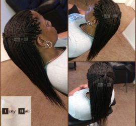 Small Individual Braids - Color 1B (Off-Black) - Izey Hair - Las Vegas, NV