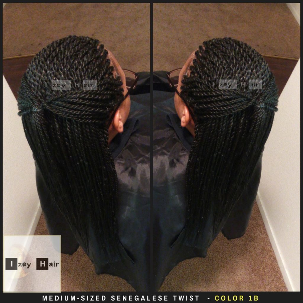 Medium-Sized Senegalese Twist - Color 1B