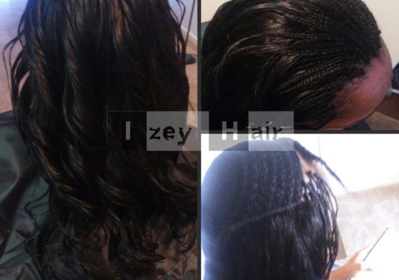 Part Weave and Part Micros with 100% Human Unprocessed (Virgin) Peruvian Hair