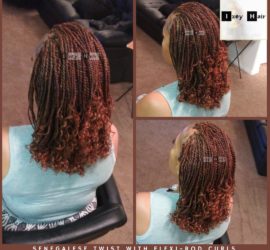 Senegalese Twist with Flexi-Rod Curls - Colors 8 and 350