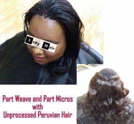 10 Half Weave and Half Micro-Braid Photos