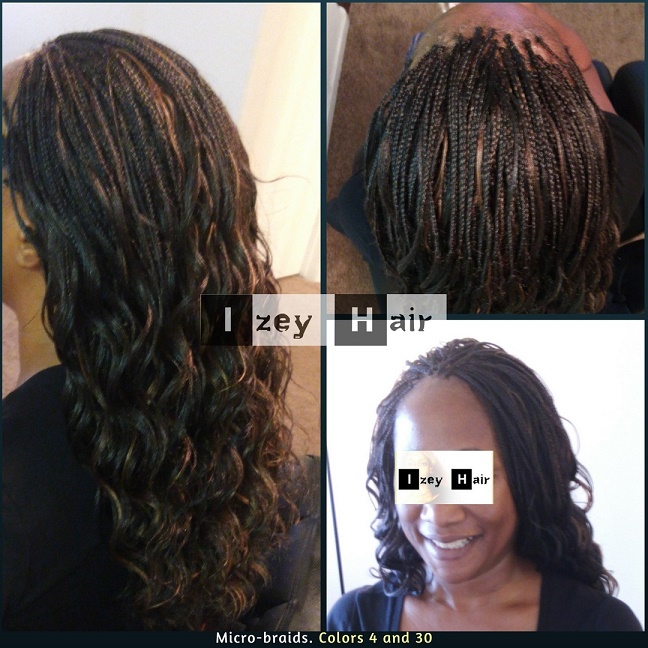 Micro-braids - Micros - Colors 4 and 30