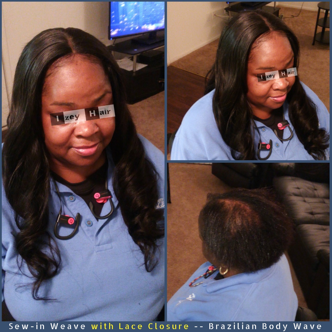 Sew In Weave With Lace Closure Brazilian Body Wave