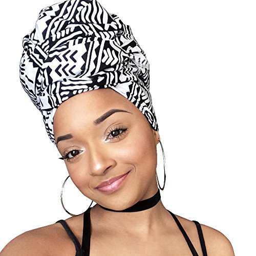 Abiola Black & White African Headwrap