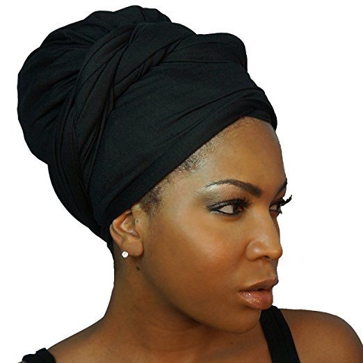 The Urban Turbanista Stretch Jersey Knit Head Wrap Long Headwrap Scarf Tie