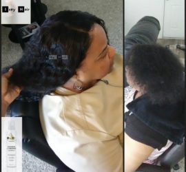 Sew-in Weave with Brazilian Water Wave (14" 16" 18) and 14" 4X4 Lace Closure