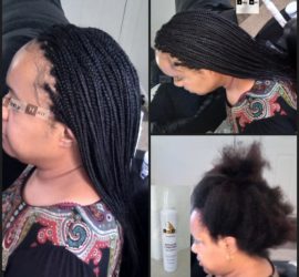 Baby Hair Edge Control Simple Individual Box Braid Protective Style - Izey Hair - Las Vegas, NV