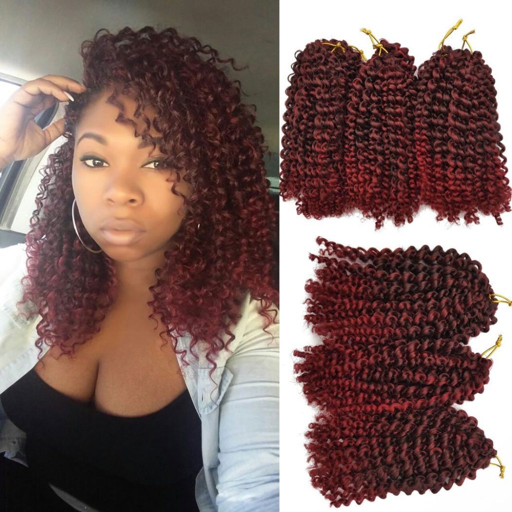 Flyteng Marlybob Kinky Curl Crochet Braids Hair Extensions