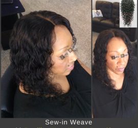 Natural-Looking Sew-in Weave with Brazilian Water Wave & Lace Closure - Izey Hair - Las Vegas, NV