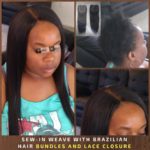 Sew-in Weave with Brazilian Hair Bundles And Lace Closure - Izey Hair - Las Vegas, NV