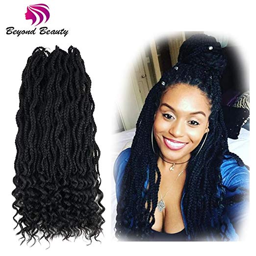 Goddess Crochet Box Braids with Curly ends