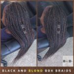 Black and Blond Box Braids by Izey Hair - Las Vegas, Nevada