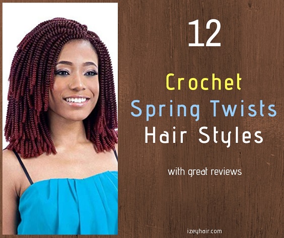 12 Crochet Spring Twists Hair Styles with great reviews on Amazon - Izey Hair in Las Vegas Nevada.
