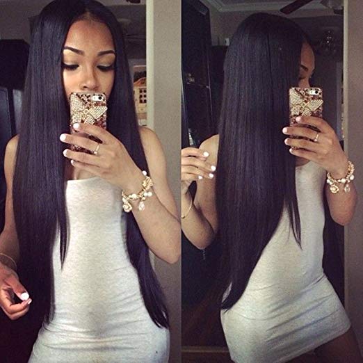 360 Lace Frontal Brazilian Straight Virgin Remy Human Hair Lace Wig