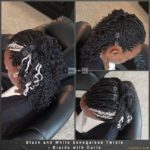 Black and White Senegalese Twists - Braids with Curls - Izey Hair - Las Vegas, NV