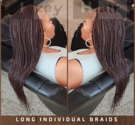 Long Individuals Braids - Color 30 and 33 with Xpressions Braiding Hair