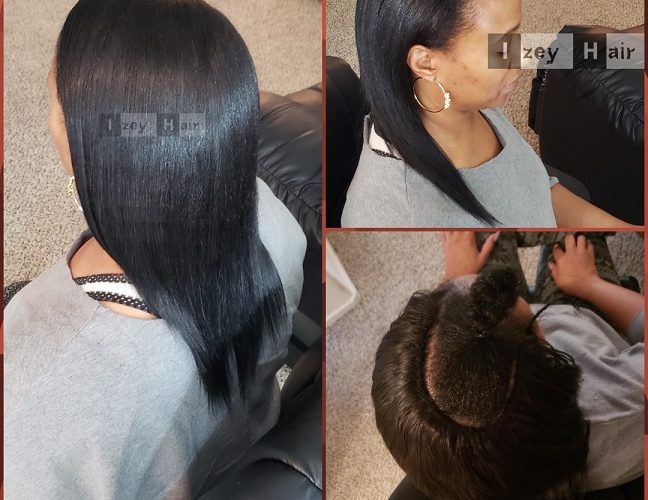 Natural-looking Sew-in Weave With Straight Brazilian Hair - Izey Hair - Las Vegas, NV