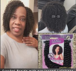 Crochet Braids with pre-looped Lulutress Island Twist 8 inches - Izey Hair - Las Vegas, NV