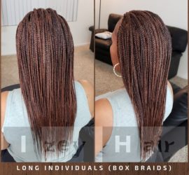 Long Individuals (Box Braids). Color 30 and 33 - Izey Hair - Las Vegas, NV