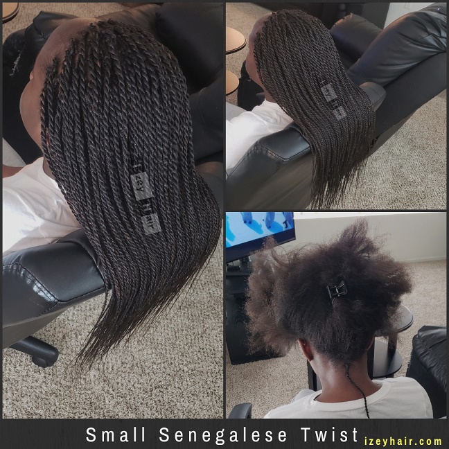 Small Senegalese Twist (Braids for kids) - Izey Hair - Las Vegas, Nevada