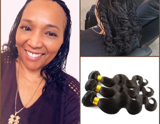 Micro braids with Brazilian Body Wave 100% Unprocessed Human Hair - Izey Hair - Las Vegas, NV